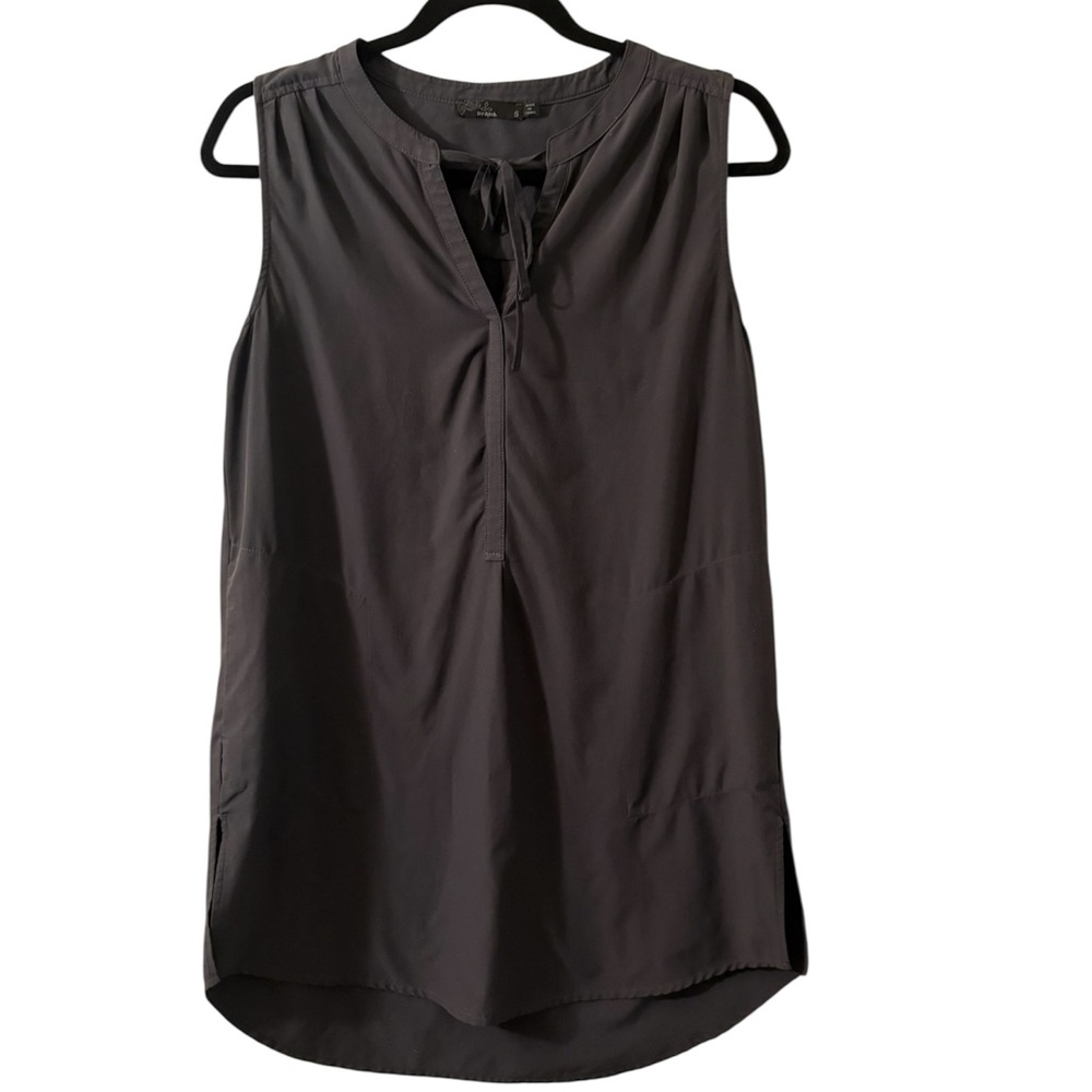 Prana Sleeveless Tunic Dress in Charcoal Gray